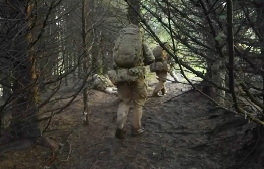 Royal Anglian Regiment is practising its navigation Royal Anglian Regiment is practising its navigation