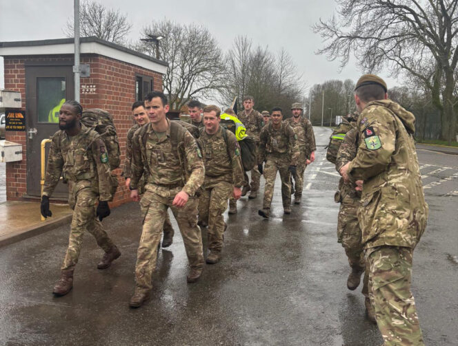 2nd Battalion C Company march 48 miles for charity