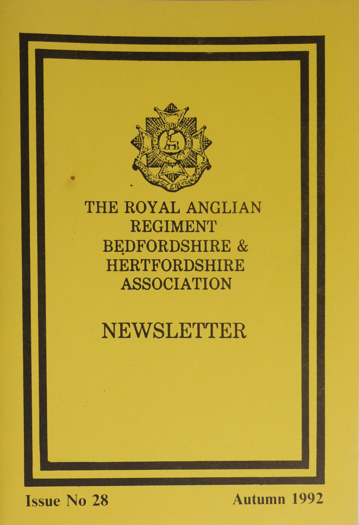 Bedfordshire and Hertfordshire Association Newsletter No.28 Autumn 1992 Bedfordshire and Hertfordshire Association Newsletter No.28 Autumn 1992