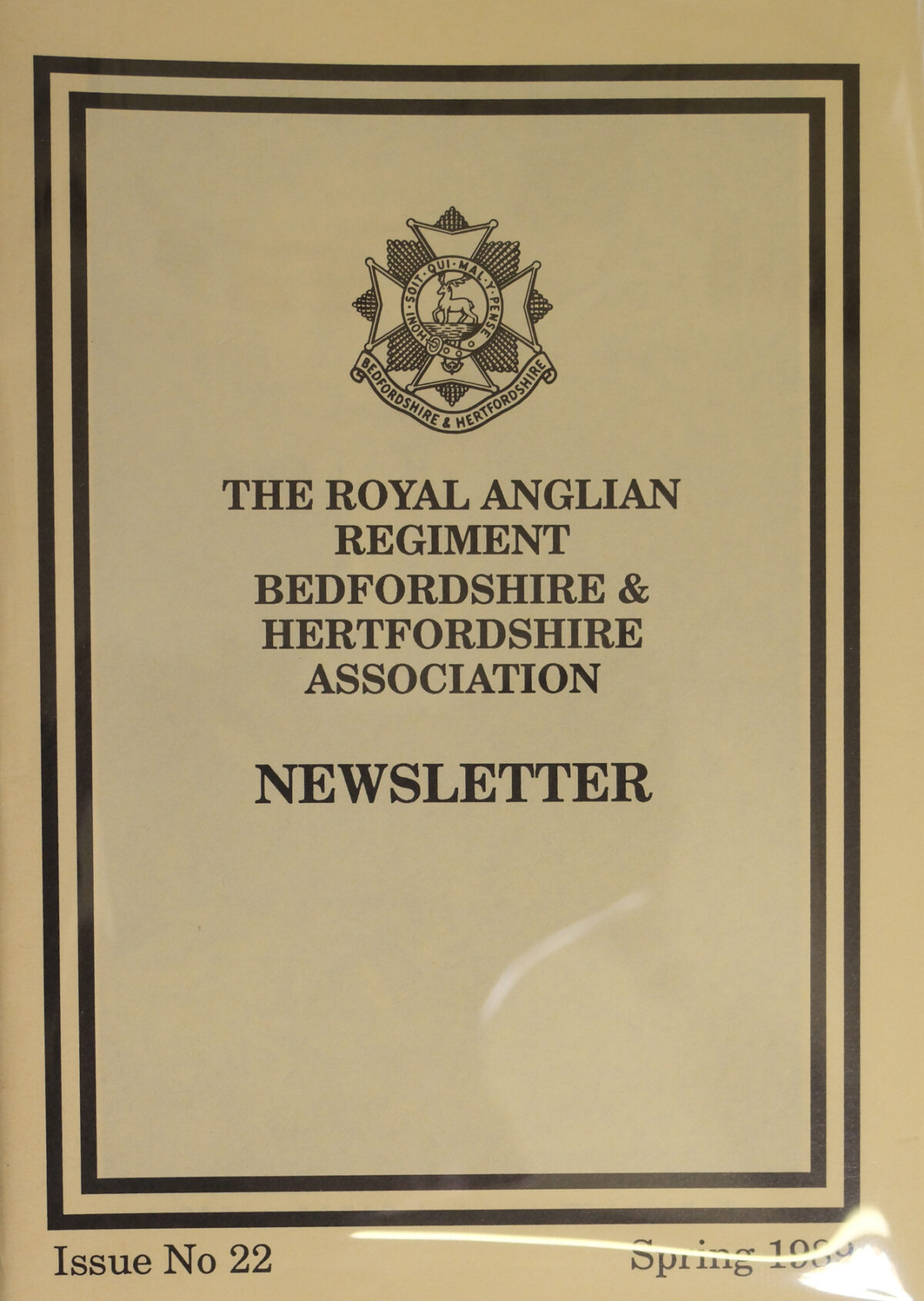 Bedfordshire and Hertfordshire Association Newsletter No.22 Spring 1989 Bedfordshire and Hertfordshire Association Newsletter No.22 Spring 1989