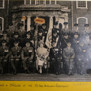 1/3rd East Anglian Regiment with their Colonel in Chief