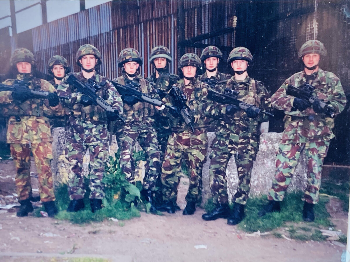 1st Battalion with attachments from 2nd Battalion. New Barnsley RUC station West Belfast - November 1996- May 1997 1st Battalion with attachments from 2nd Battalion. New Barnsley RUC station West Belfast - November 1996- May 1997