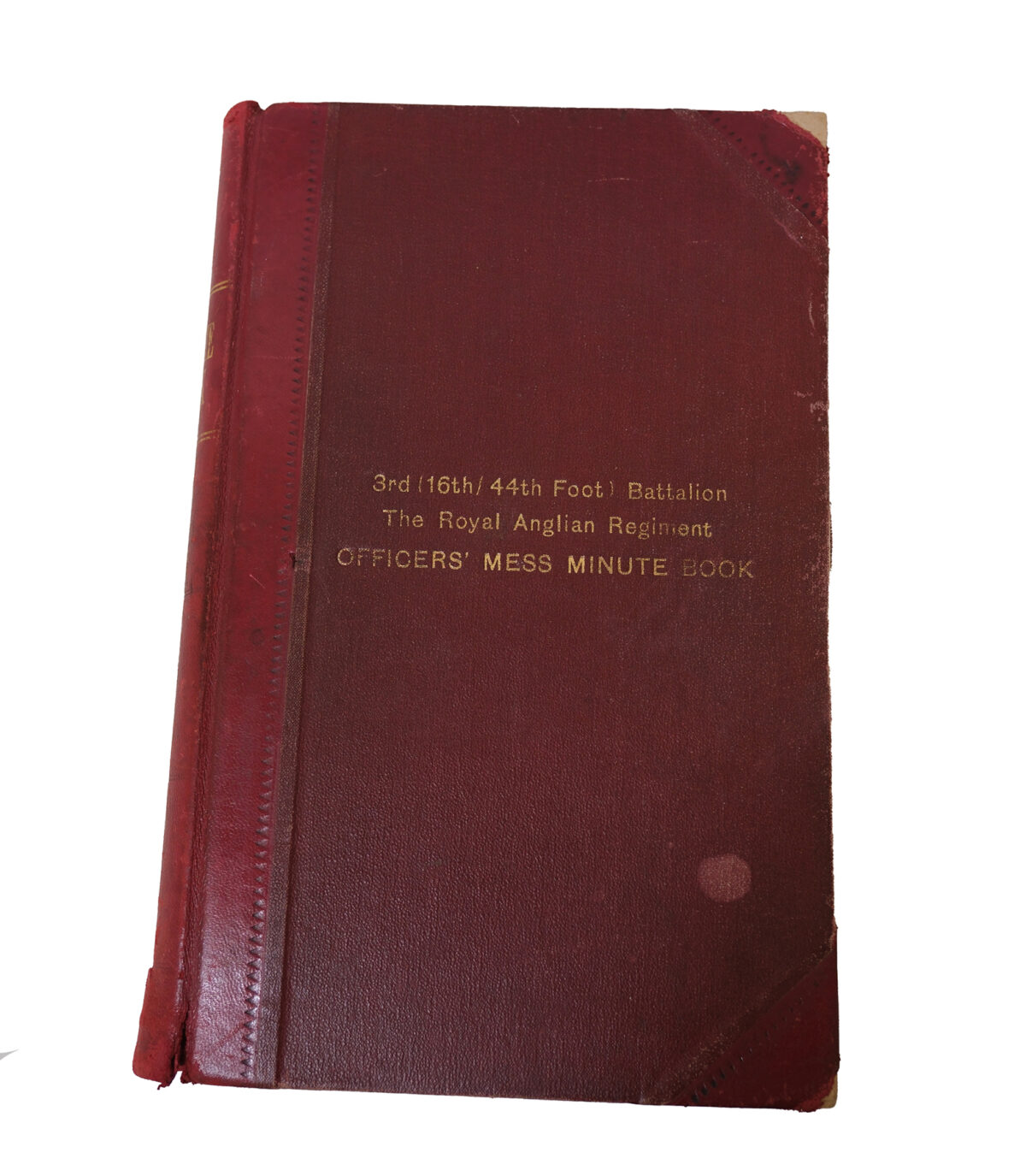 Minutes book from Royal Anglian Regiment Officers Mess Minutes book from Royal Anglian Regiment Officers Mess