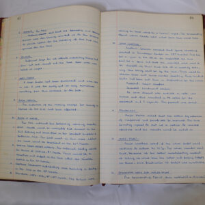 Minutes book from Royal Anglian Regiment Officers Mess