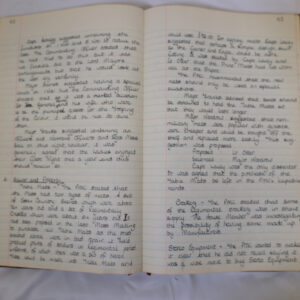 Minutes book from Royal Anglian Regiment Officers Mess