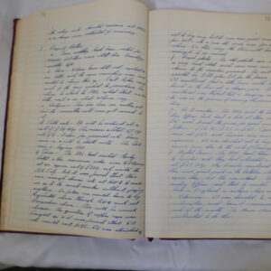 Minutes book from Royal Anglian Regiment Officers Mess