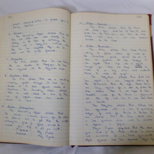 Minutes book from Royal Anglian Regiment Officers Mess
