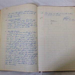 Minutes book from Royal Anglian Regiment Officers Mess Minutes book from Royal Anglian Regiment Officers Mess