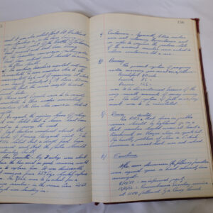 Minutes book from Royal Anglian Regiment Officers Mess