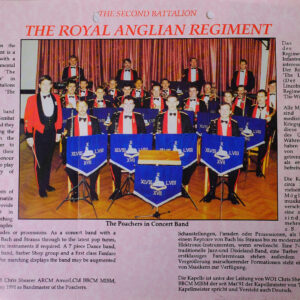 Advertising flyer for the Band of the 2nd Battalion Royal Anglian Regiment - The Poachers Advertising flyer for the Band of the 2nd Battalion Royal Anglian Regiment - The Poachers