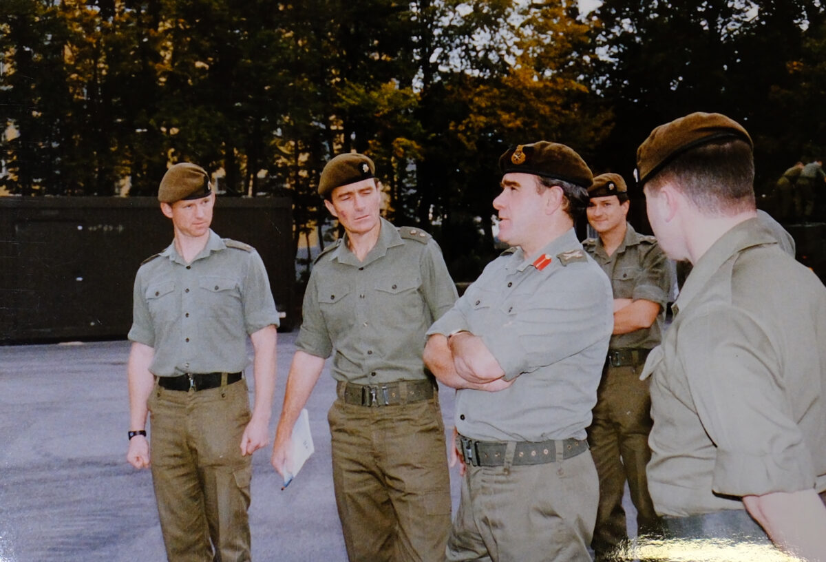 Major General Hugh Michael Rose visits the 2nd Battalion Royal Anglian Regiment in Germany Major General Hugh Michael Rose visits the 2nd Battalion Royal Anglian Regiment in Germany