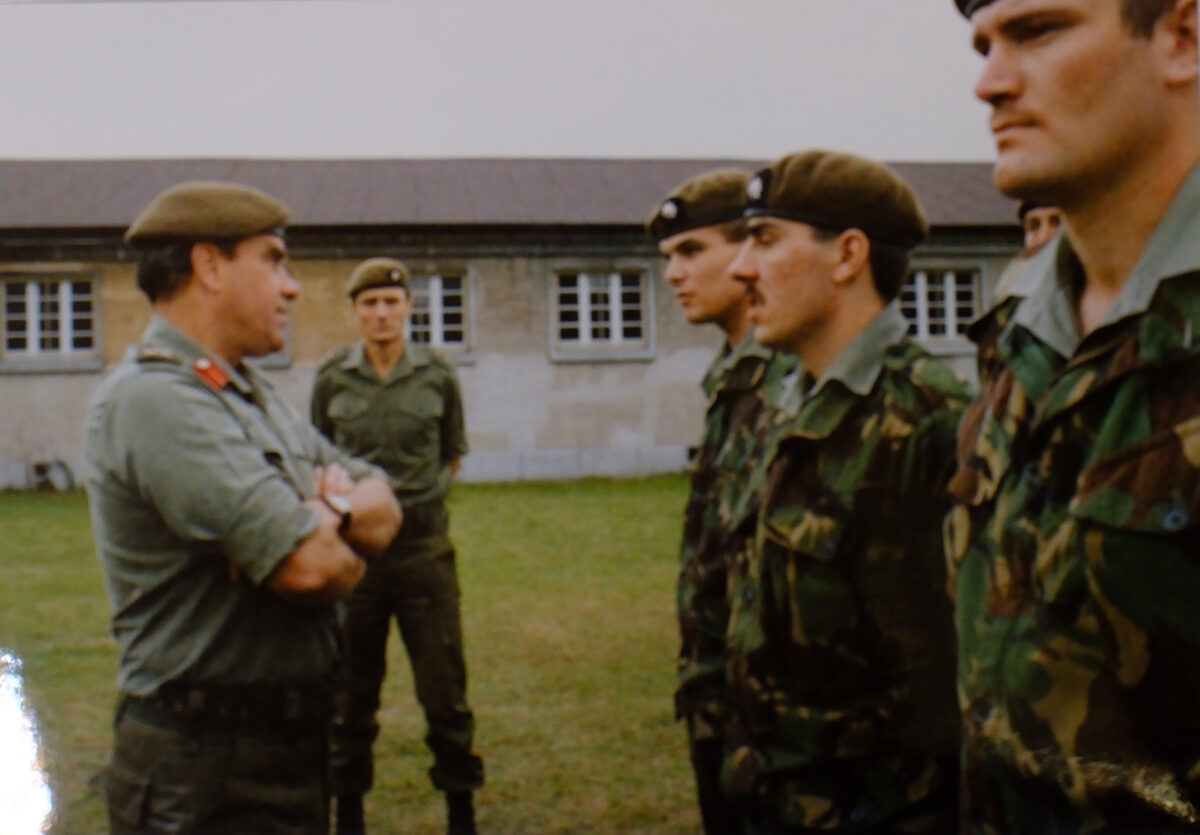 Major General Hugh Michael Rose visits the 2nd Battalion Royal Anglian Regiment in Germany Major General Hugh Michael Rose visits the 2nd Battalion Royal Anglian Regiment in Germany