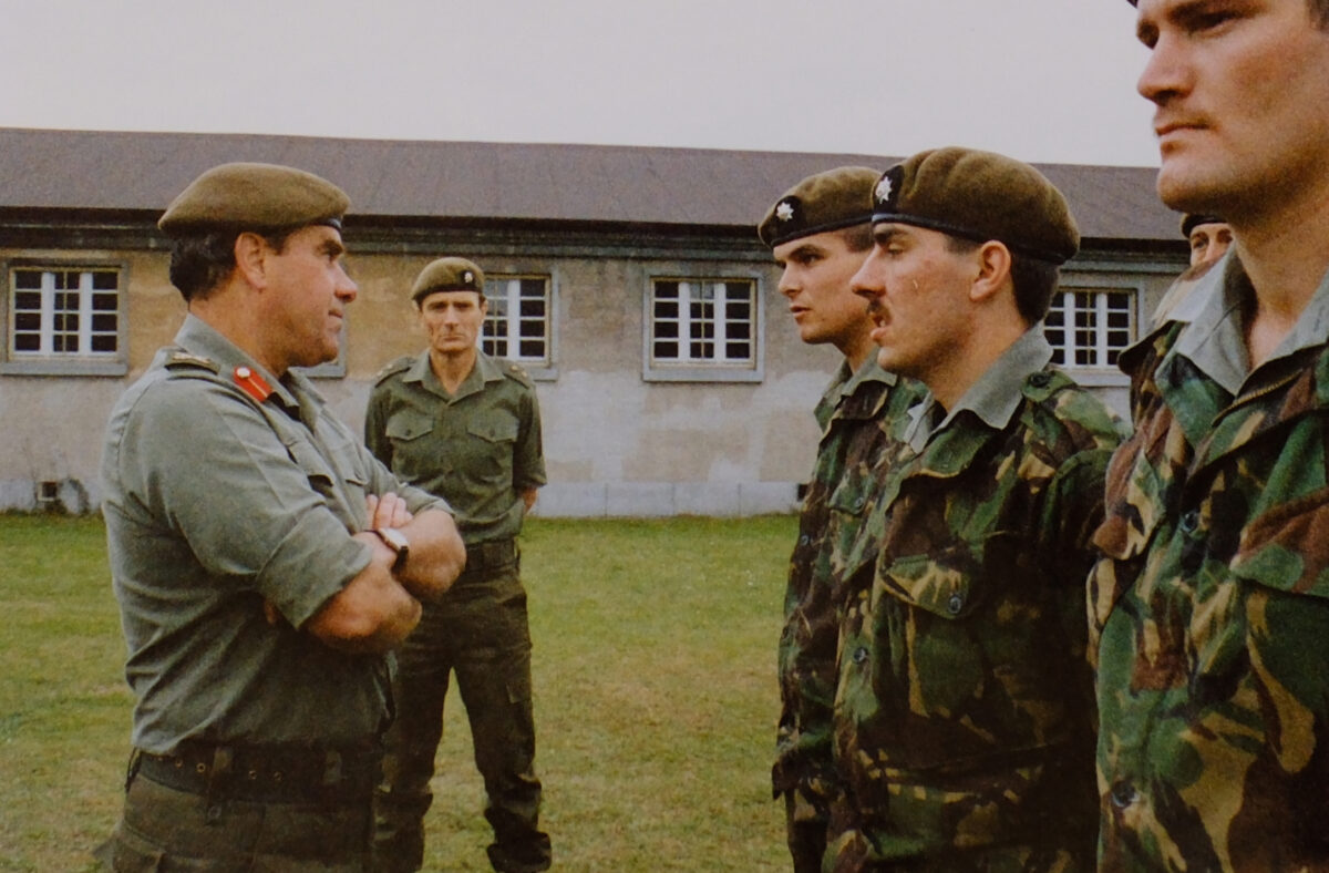 Major General Hugh Michael Rose visits the 2nd Battalion Royal Anglian Regiment in Germany Major General Hugh Michael Rose visits the 2nd Battalion Royal Anglian Regiment in Germany