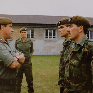 Major General Hugh Michael Rose visits the 2nd Battalion Royal Anglian Regiment in Germany Major General Hugh Michael Rose visits the 2nd Battalion Royal Anglian Regiment in Germany