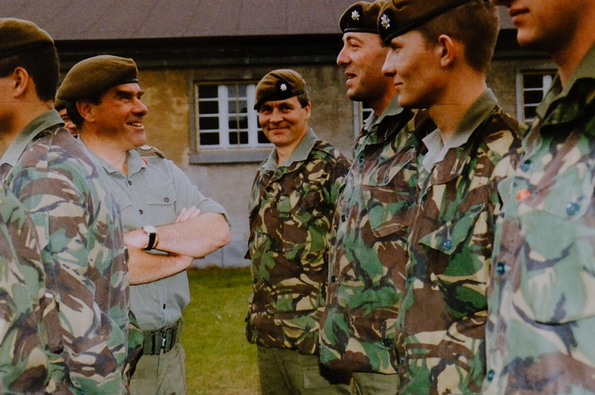 Major General Hugh Michael Rose visits the 2nd Battalion Royal Anglian Regiment in Germany Major General Hugh Michael Rose visits the 2nd Battalion Royal Anglian Regiment in Germany