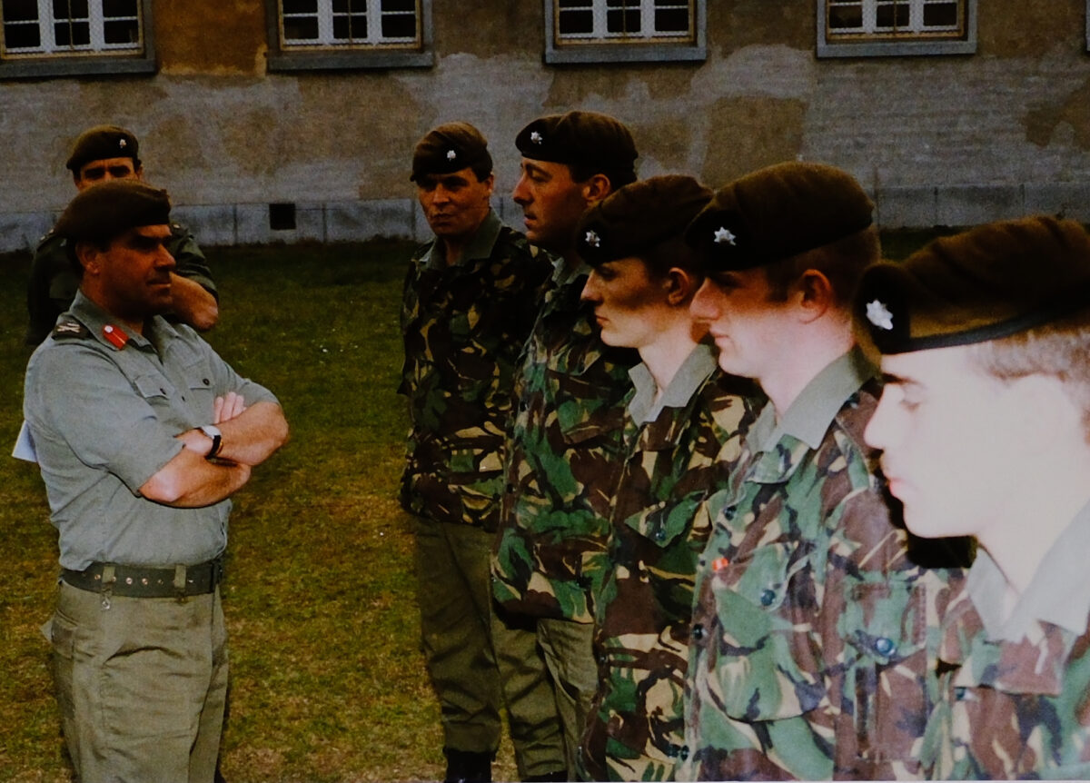 Major General Hugh Michael Rose visits the 2nd Battalion Royal Anglian Regiment in Germany Major General Hugh Michael Rose visits the 2nd Battalion Royal Anglian Regiment in Germany