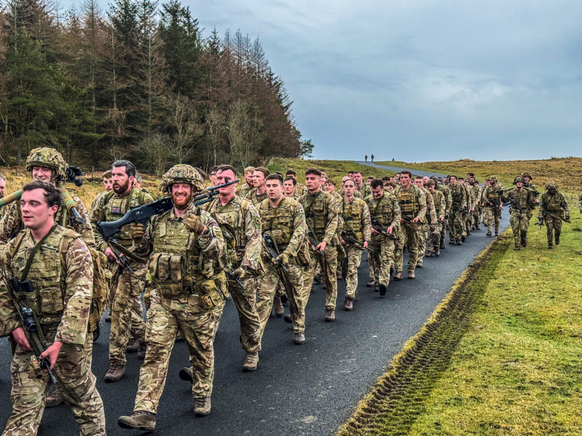 1st Battalion, Royal Anglian Regiment, Life Fire Tactical Training on the Otterburn Training Area in March 2025. 1st Battalion, Royal Anglian Regiment, Life Fire Tactical Training on the Otterburn Training Area in March 2025.