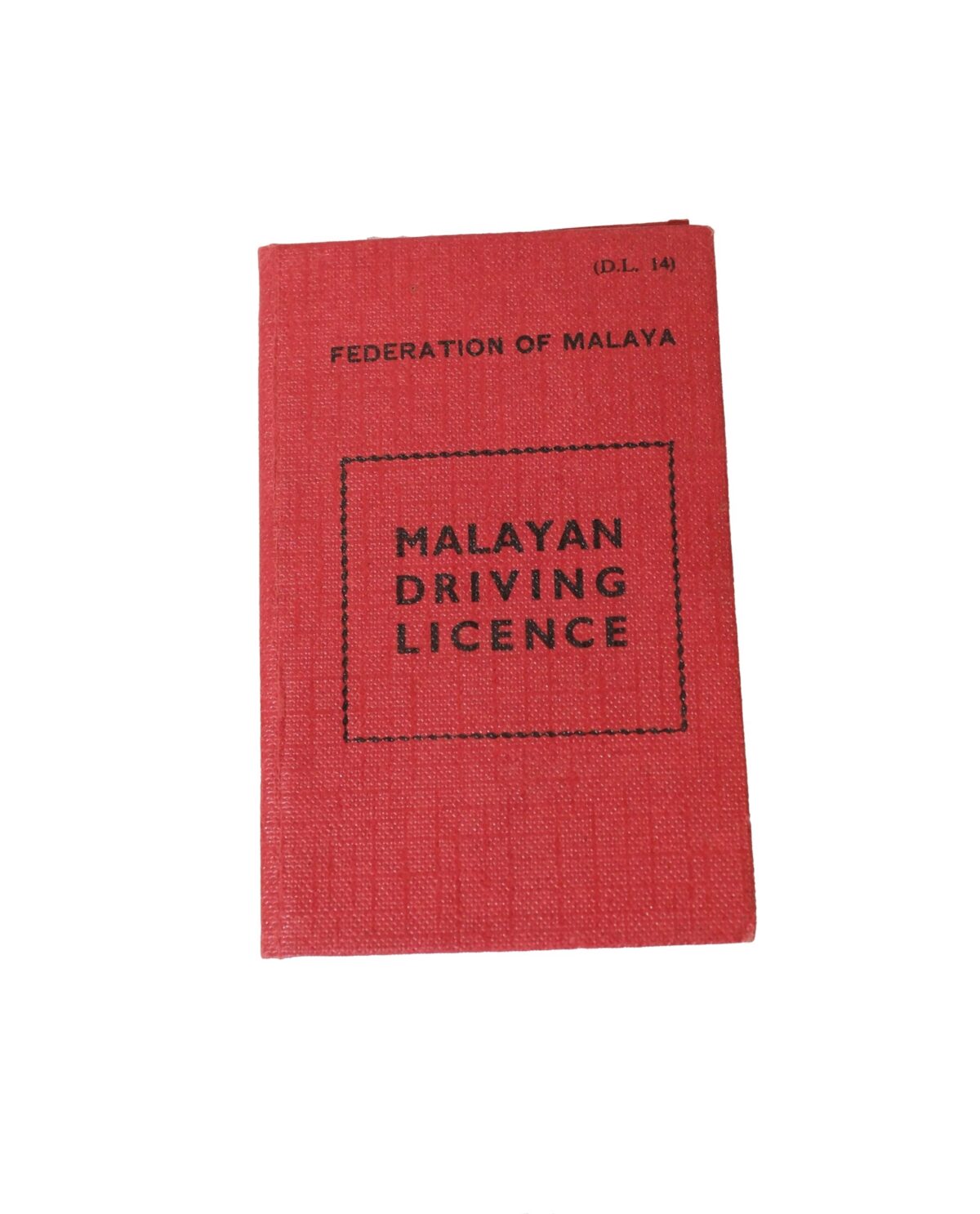 Malayan Driving Licence Malayan Driving Licence