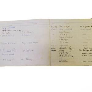 3rd Battalion Royal Anglian Regiment Visitors book commencing 1974 -1990.
