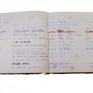 3rd Battalion Royal Anglian Regiment Visitors book commencing 1974 -1990.