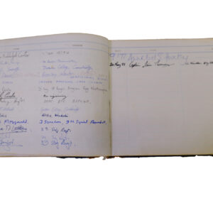3rd Battalion Royal Anglian Regiment Visitors book commencing 1974 -1990.