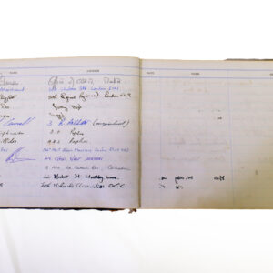 3rd Battalion Royal Anglian Regiment Visitors book commencing 1974 -1990.