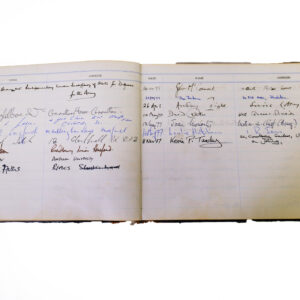3rd Battalion Royal Anglian Regiment Visitors book commencing 1974 -1990.