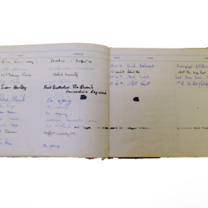 3rd Battalion Royal Anglian Regiment Visitors book commencing 1974 -1990.