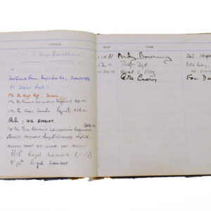3rd Battalion Royal Anglian Regiment Visitors book commencing 1974 -1990.