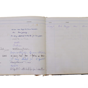 3rd Battalion Royal Anglian Regiment Visitors book commencing 1974 -1990.