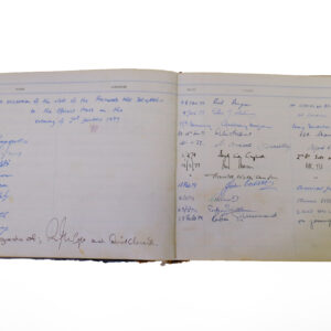 3rd Battalion Royal Anglian Regiment Visitors book commencing 1974 -1990.