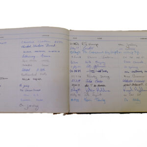 3rd Battalion Royal Anglian Regiment Visitors book commencing 1974 -1990.