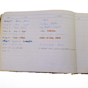 3rd Battalion Royal Anglian Regiment Visitors book commencing 1974 -1990.