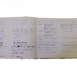 3rd Battalion Royal Anglian Regiment Visitors book commencing 1974 -1990.