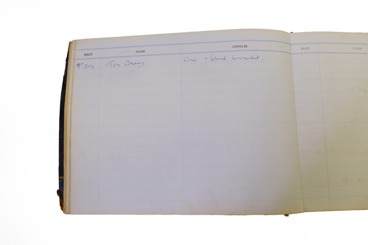 3rd Battalion Royal Anglian Regiment Visitors book commencing 1974 -1990. 3rd Battalion Royal Anglian Regiment Visitors book commencing 1974 -1990.