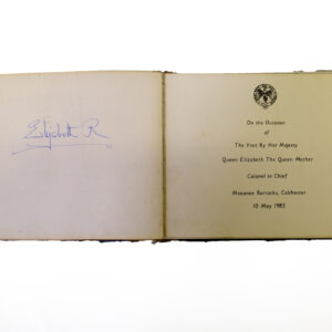 3rd Battalion Royal Anglian Regiment Visitors book commencing 1974 -1990.