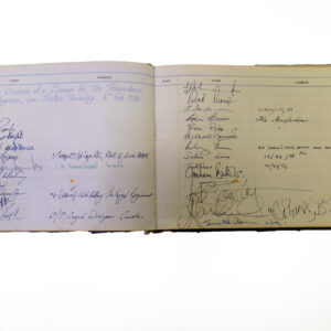 3rd Battalion Royal Anglian Regiment Visitors book commencing 1974 -1990.
