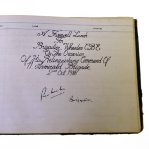 3rd Battalion Royal Anglian Regiment Visitors book commencing 1974 -1990.