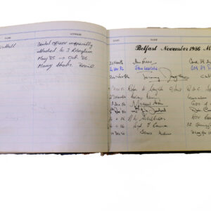 3rd Battalion Royal Anglian Regiment Visitors book commencing 1974 -1990.