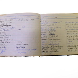3rd Battalion Royal Anglian Regiment Visitors book commencing 1974 -1990.