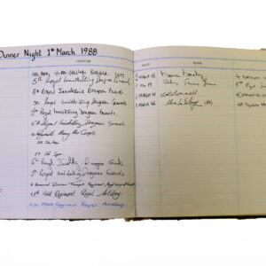 3rd Battalion Royal Anglian Regiment Visitors book commencing 1974 -1990.