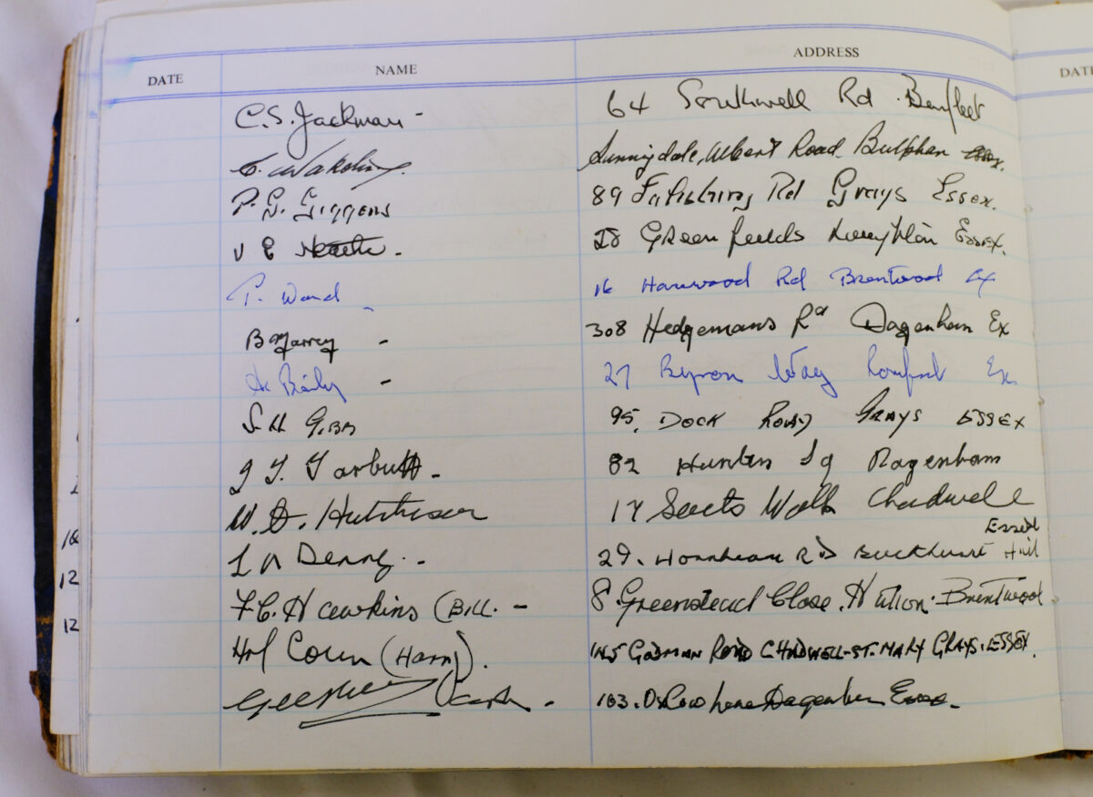 3rd Battalion Royal Anglian Regiment Visitors book commencing 1974 -1990. 3rd Battalion Royal Anglian Regiment Visitors book commencing 1974 -1990.