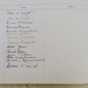 3rd Battalion Royal Anglian Regiment Visitors book commencing 1974 -1990.
