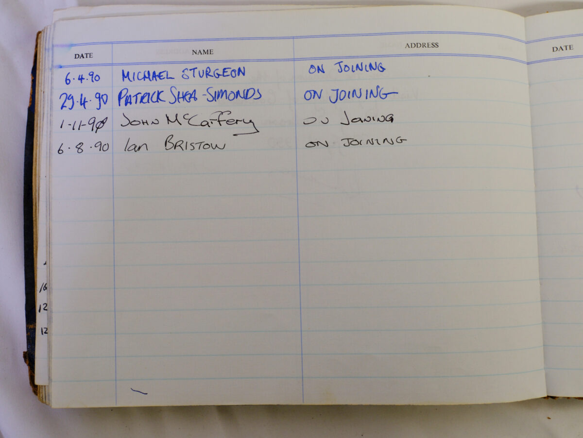 3rd Battalion Royal Anglian Regiment Visitors book commencing 1974 -1990. 3rd Battalion Royal Anglian Regiment Visitors book commencing 1974 -1990.