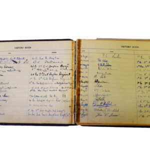 3rd Battalion Royal Anglian Regiment Visitors book commencing 1958-1974.