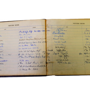 3rd Battalion Royal Anglian Regiment Visitors book commencing 1958-1974.