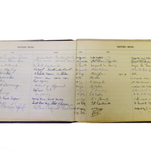 3rd Battalion Royal Anglian Regiment Visitors book commencing 1958-1974.