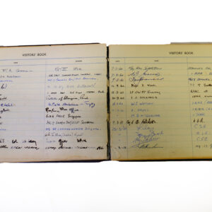 3rd Battalion Royal Anglian Regiment Visitors book commencing 1958-1974.