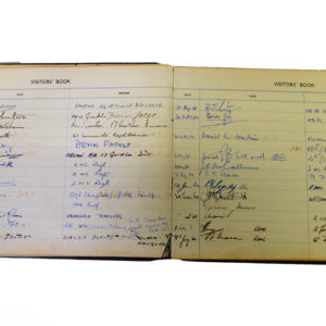 3rd Battalion Royal Anglian Regiment Visitors book commencing 1958-1974.