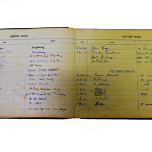 3rd Battalion Royal Anglian Regiment Visitors book commencing 1958-1974.